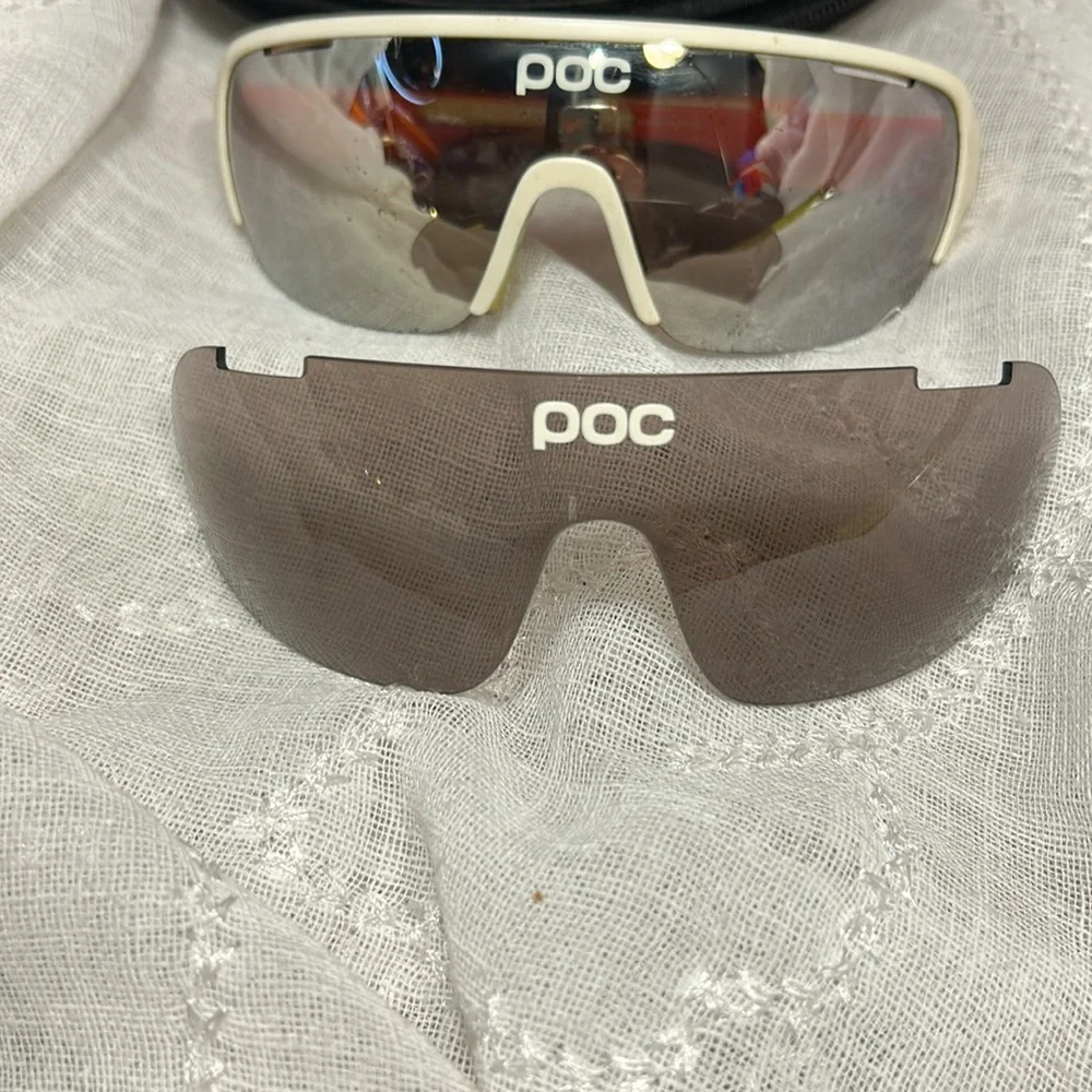 POC sport sunglasses with interchangeable lenses